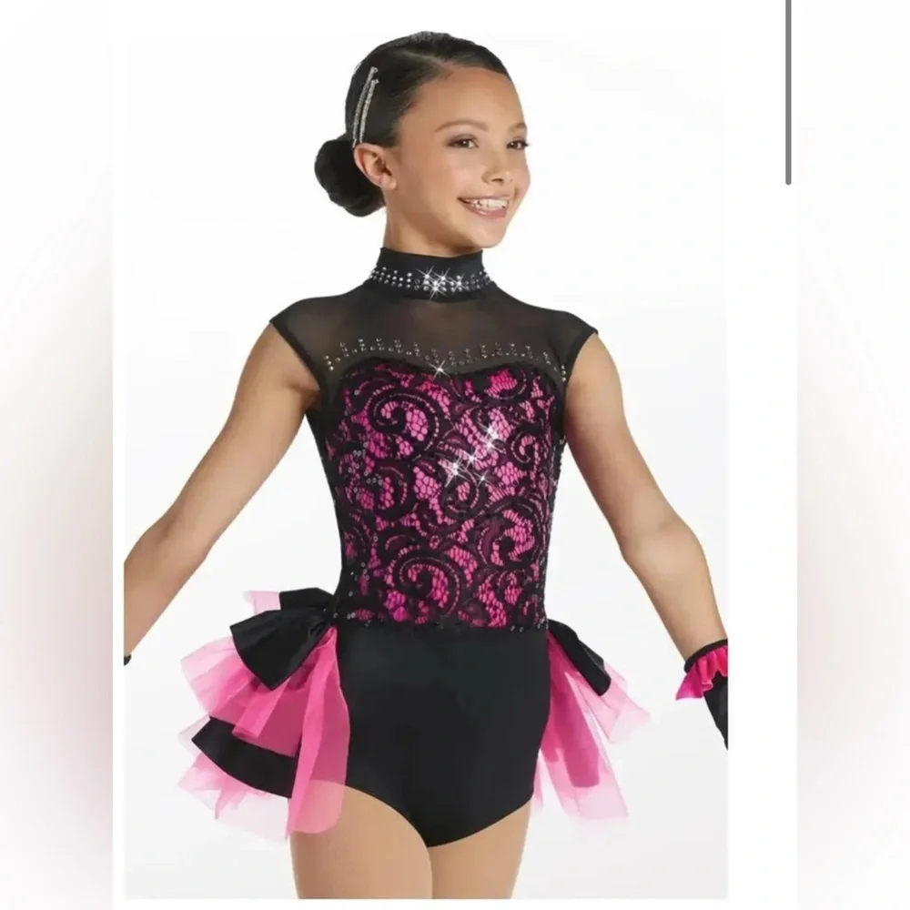 Weissman Pink and Black LC Dance Wear
